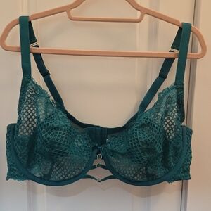 Cacique Teal Lace Underwire Bra